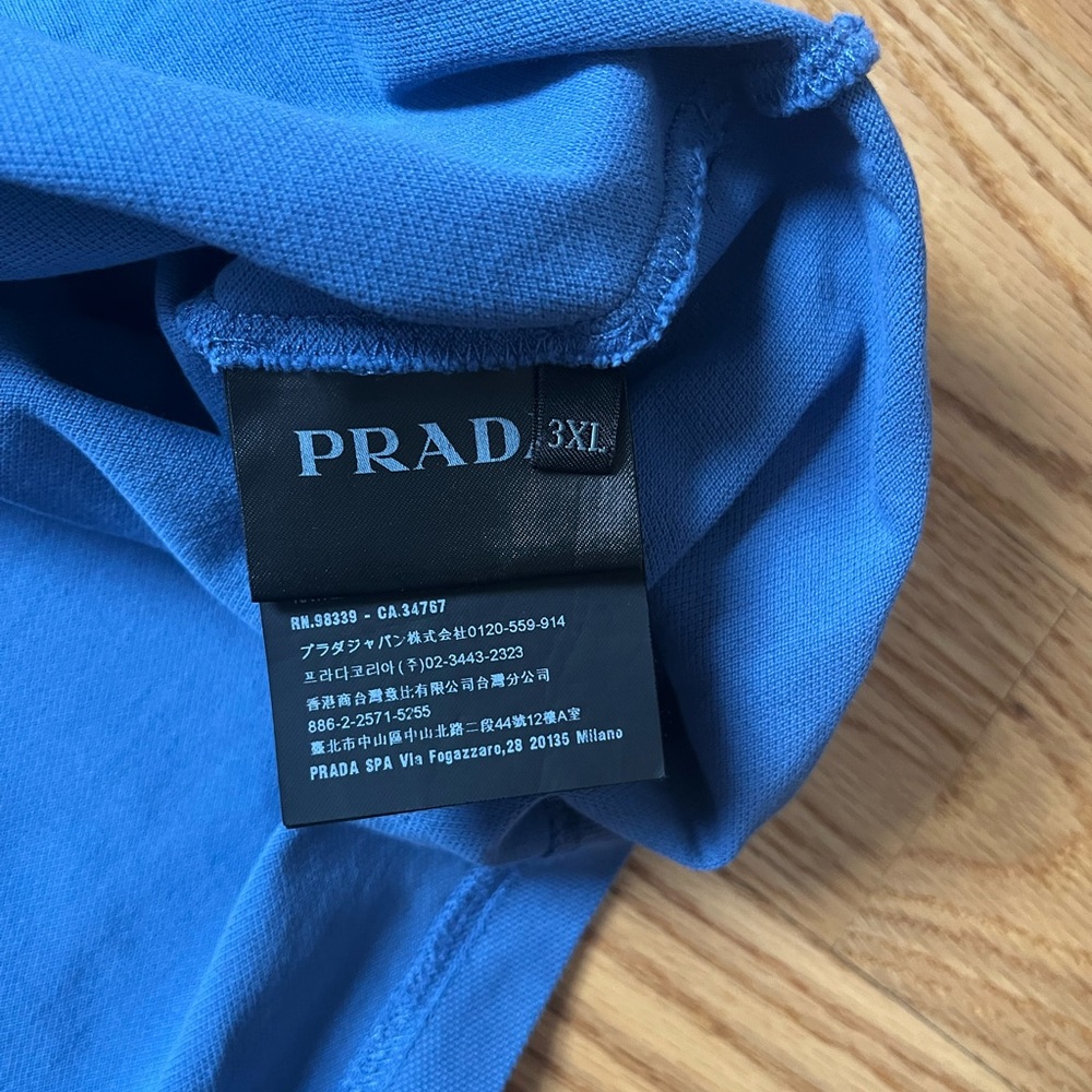 Prada Blue and Maroon Polo Shirt - Picture 4 of 4